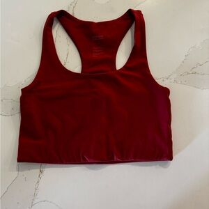 Girlfriend Collective Red Racerback Sports Bra Intimates